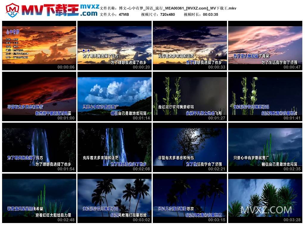 博文-心中有梦_国语_流行_MEA00361
